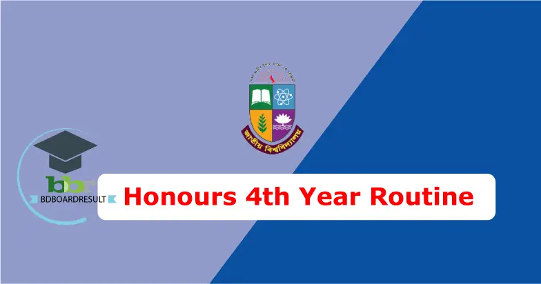NU Honours 4th Year Routine