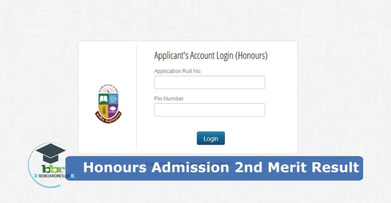 NU Honours Admission 2nd Merit Result