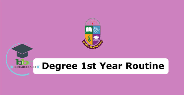 degree 1st year Routine