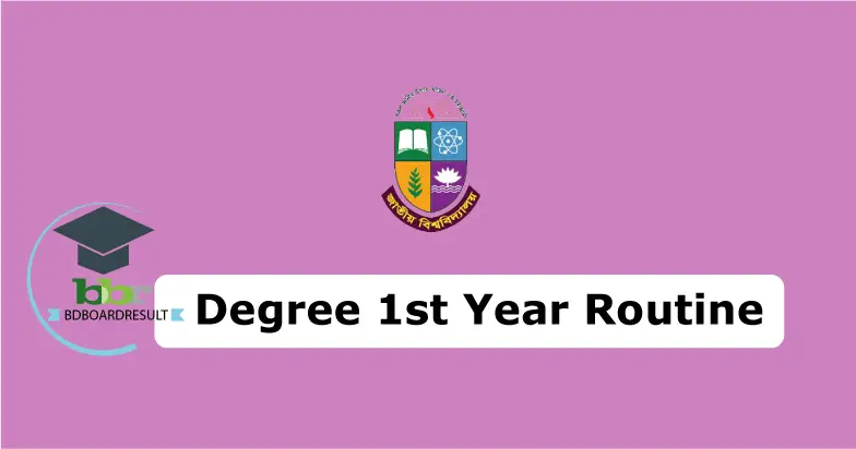 degree 1st year Routine